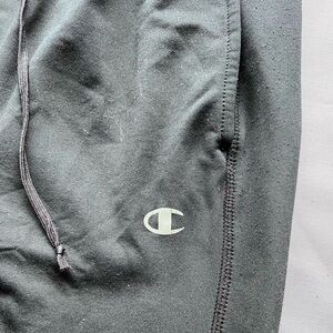 Champion Black Drawstring lounge Joggers with C Logo